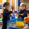 Messy play at Berkhamsted School's day nursery