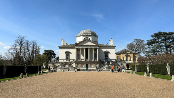 The palladian portico of Chiswick House