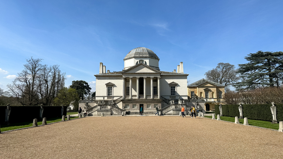 The palladian portico of Chiswick House