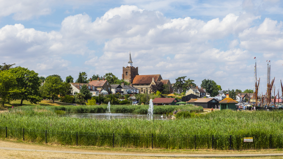 The harbour of seaside town of Maldon, Essex