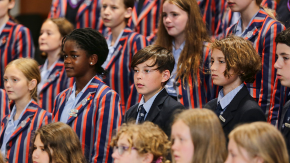 The choir of Ashford School, Kent