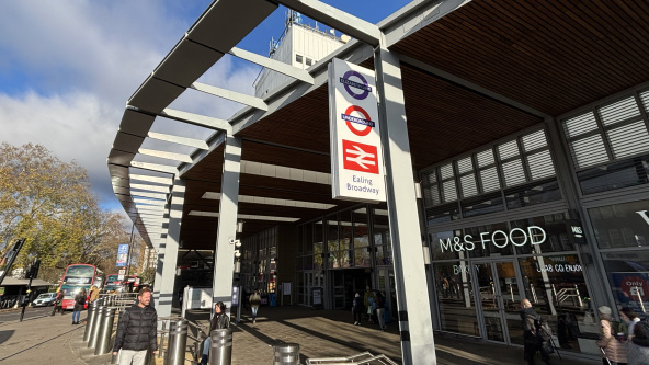 The exterior of Ealing Broadway station
