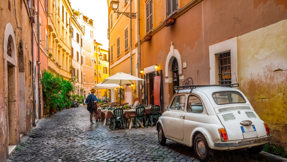 Street in Trastevere, Rome