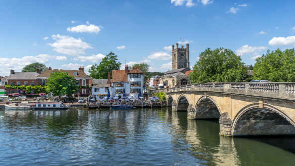 The bridge in Henley upon Thames in Oxfordshire