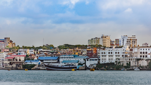 Mombasa Island as seen from the mainland