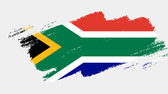Sketch of the South African flag