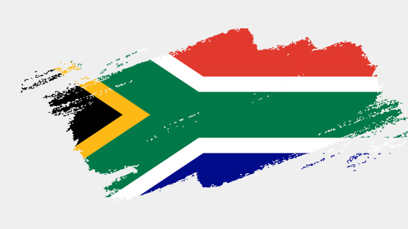 Sketch of the South African flag