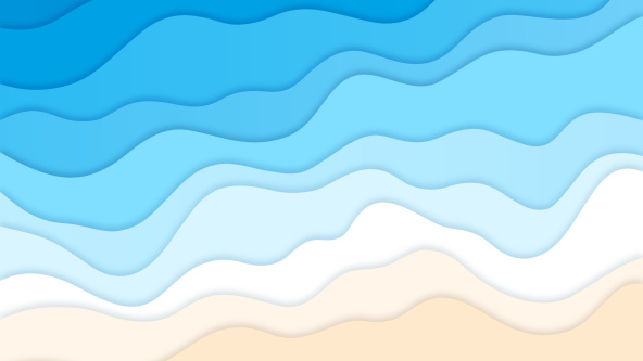 A representation of waves on a beach