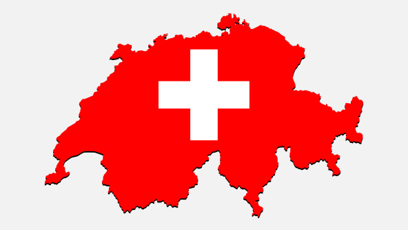 A map of Switzerland
