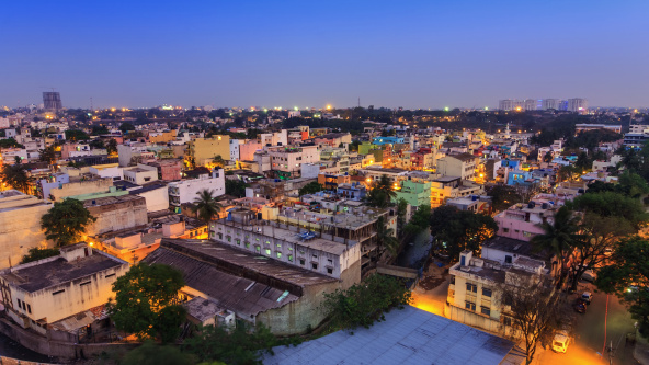 Bangalore City skyline, India
