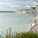 A view along the white cliffs of the Seven Sisters