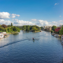 View of the River Thames at Reading, taken from Caversham Bridge