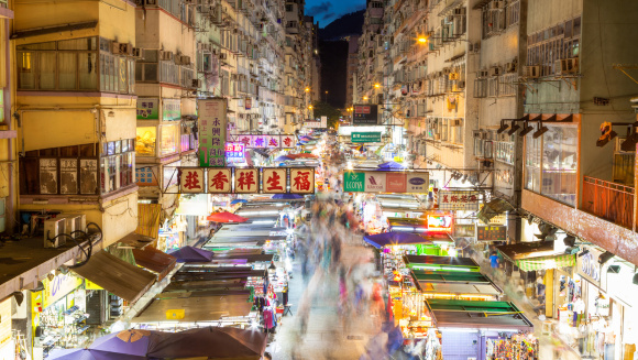 Night Market in Fa Yuen Street, Hong Kong