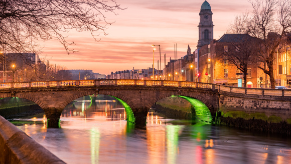 Grattan Bridge in Dublin, Ireland