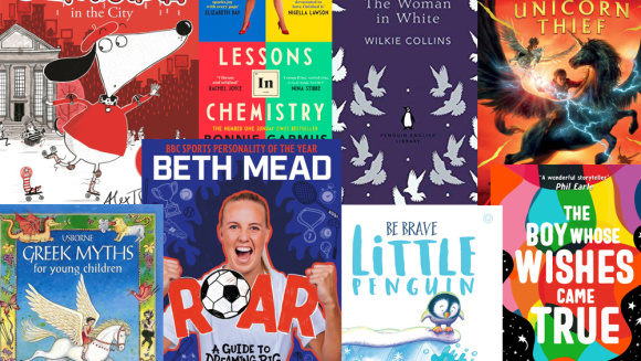 A collage of various childrens books recommended in the article