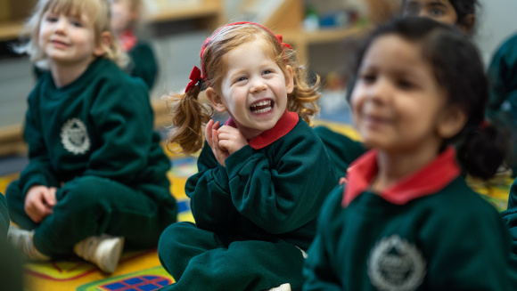 Pre-school children at Rowan Prep School's nursery