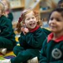Pre-school children at Rowan Prep School's nursery