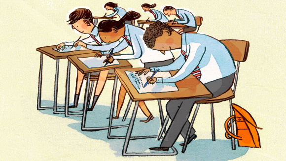 Pupils studying for the International Baccalaureate