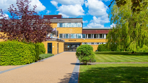 The entrance to Wilson&rsquo;s School on a bright sunny day
