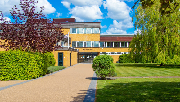 The entrance to Wilson&rsquo;s School on a bright sunny day