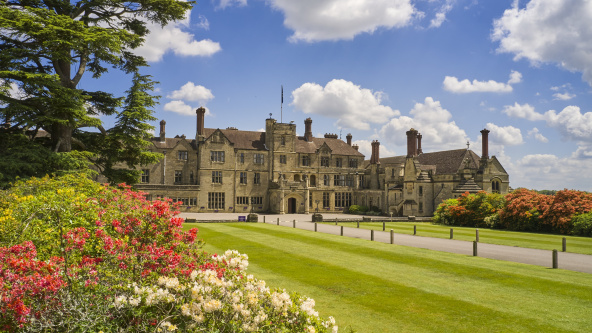 Lawns and main building of Worth School