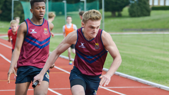 Sprint relay at Duke of York's Royal Military School