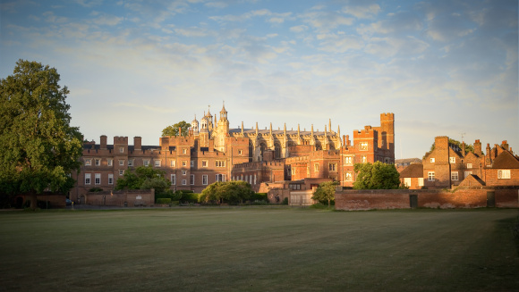 Eton College Chapel at sunset