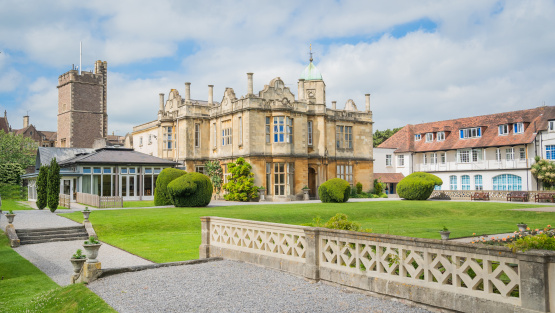 Northcote House, a period building at the centre of Badminton School.