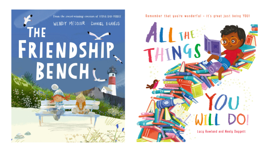 Front covers of The Friendship Bench and All The Things You Will Do books