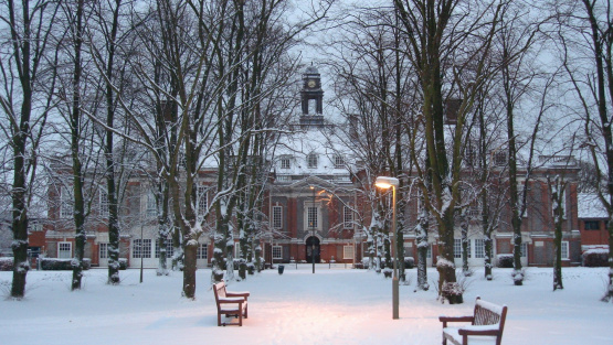 The Henrietta Barnett School in the snow