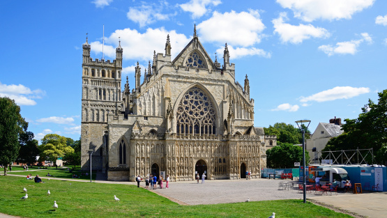 View of the West Front of Exeter Cathedral