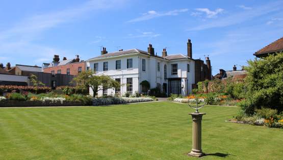 View across the lawn of St Margaret&rsquo;s House, the girls&rsquo; boarding house at King&rsquo;s School Rochester