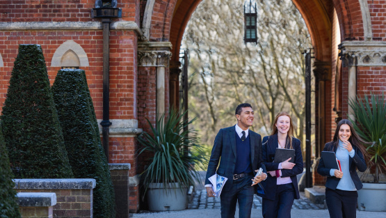 Sixth form pupils at Wellington College